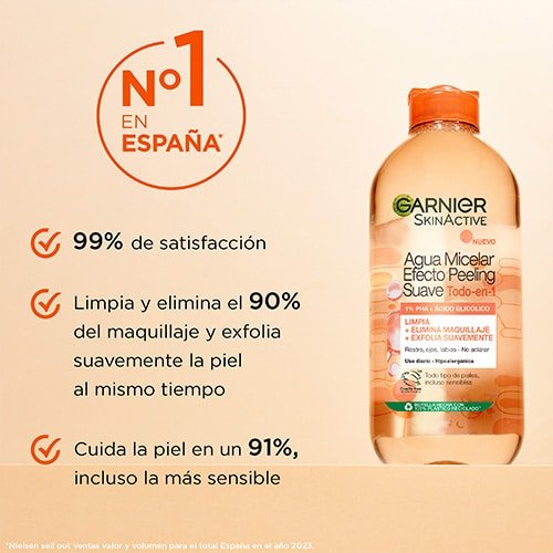 Agua MIcelar Efecto Peeling